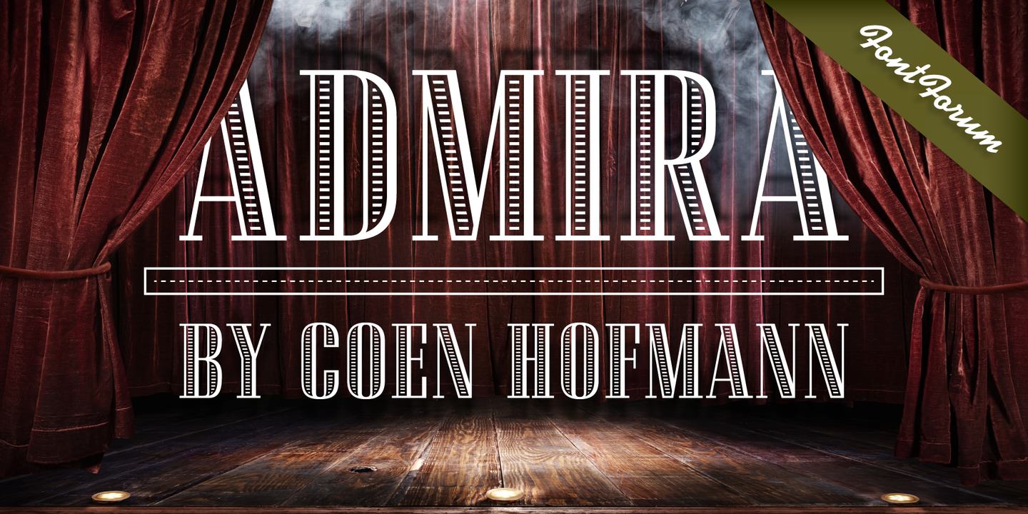 Beispiel einer Admira-Schriftart